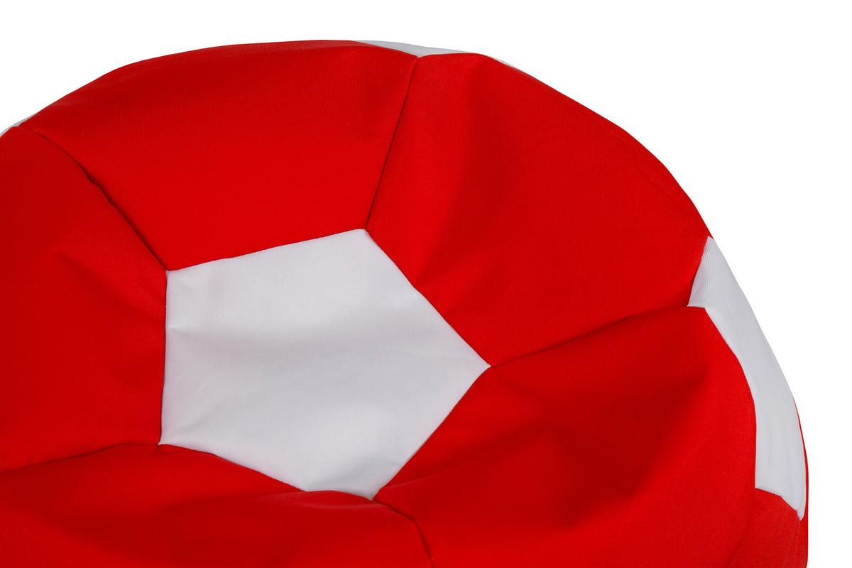 Ülőzsák Ball Red - piros/fehér, Modern, textil (65/65/50cm) - Mömax