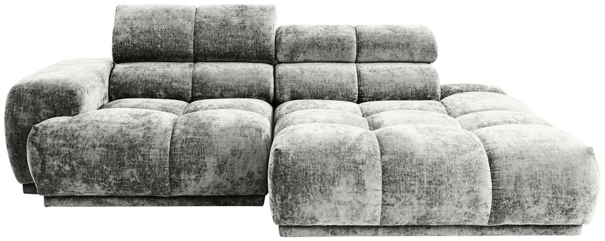 Ecksofa Chani Grau, Schenkel: 239x150 cm - Grau, MODERN, Textil (239/150cm) - MID.YOU