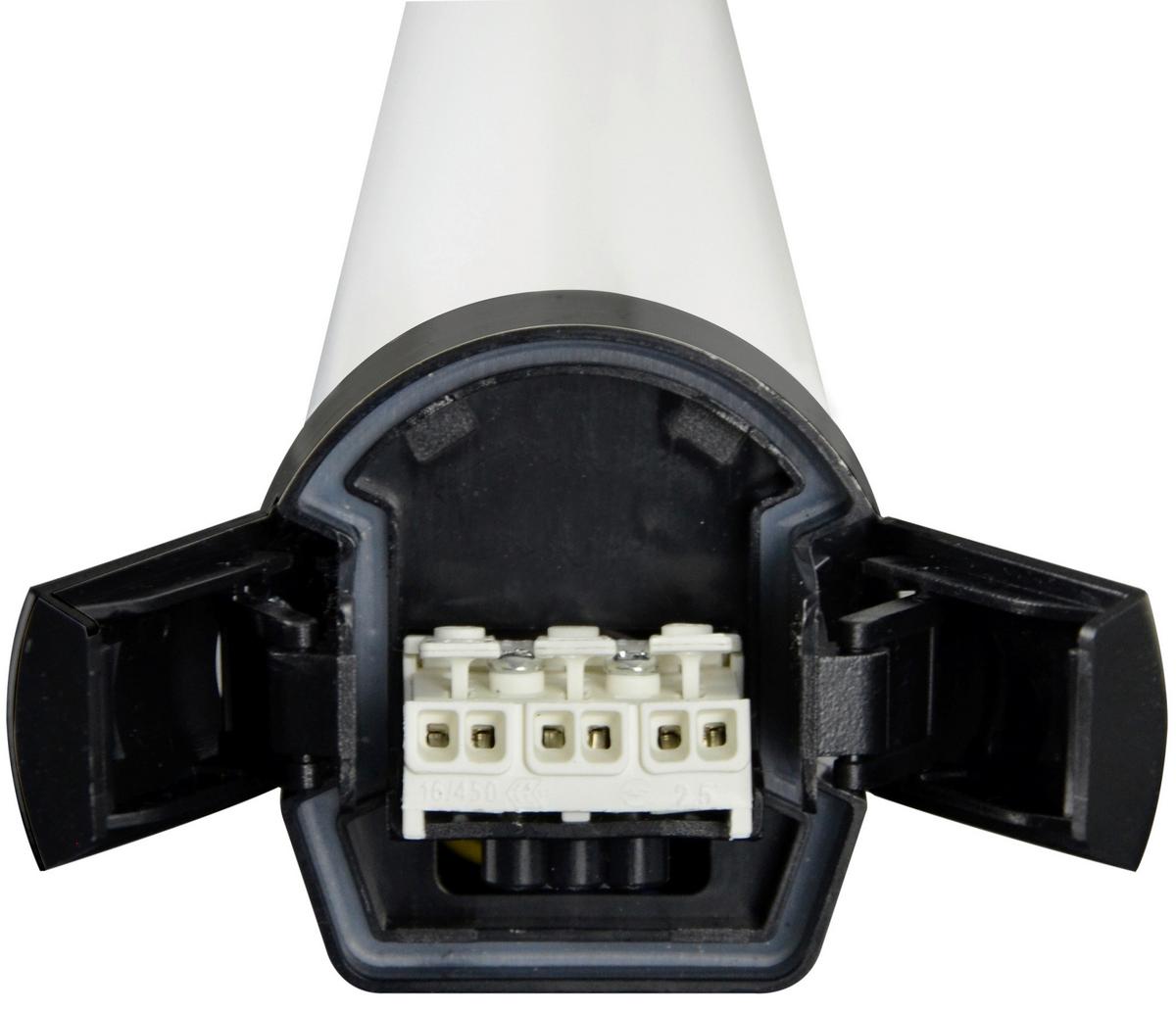 LED-Deckenleuchte L: 62 cm, für In-Und Outdoor - Schwarz, Basics, Kunststoff (62/6/6cm)