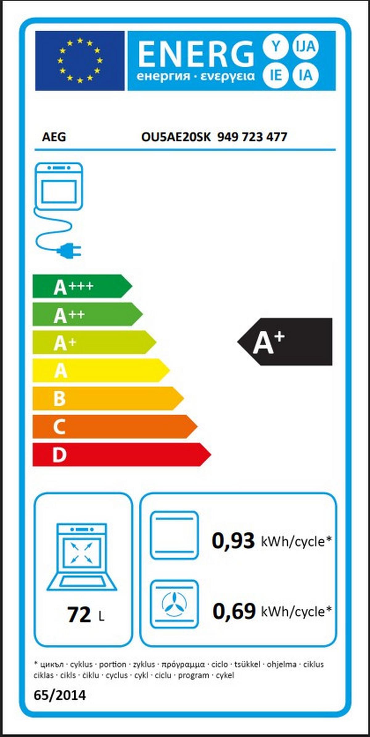Herdset Ah32b - Schwarz, Basics, Glas (59,4/59,4/56,8cm) - AEG