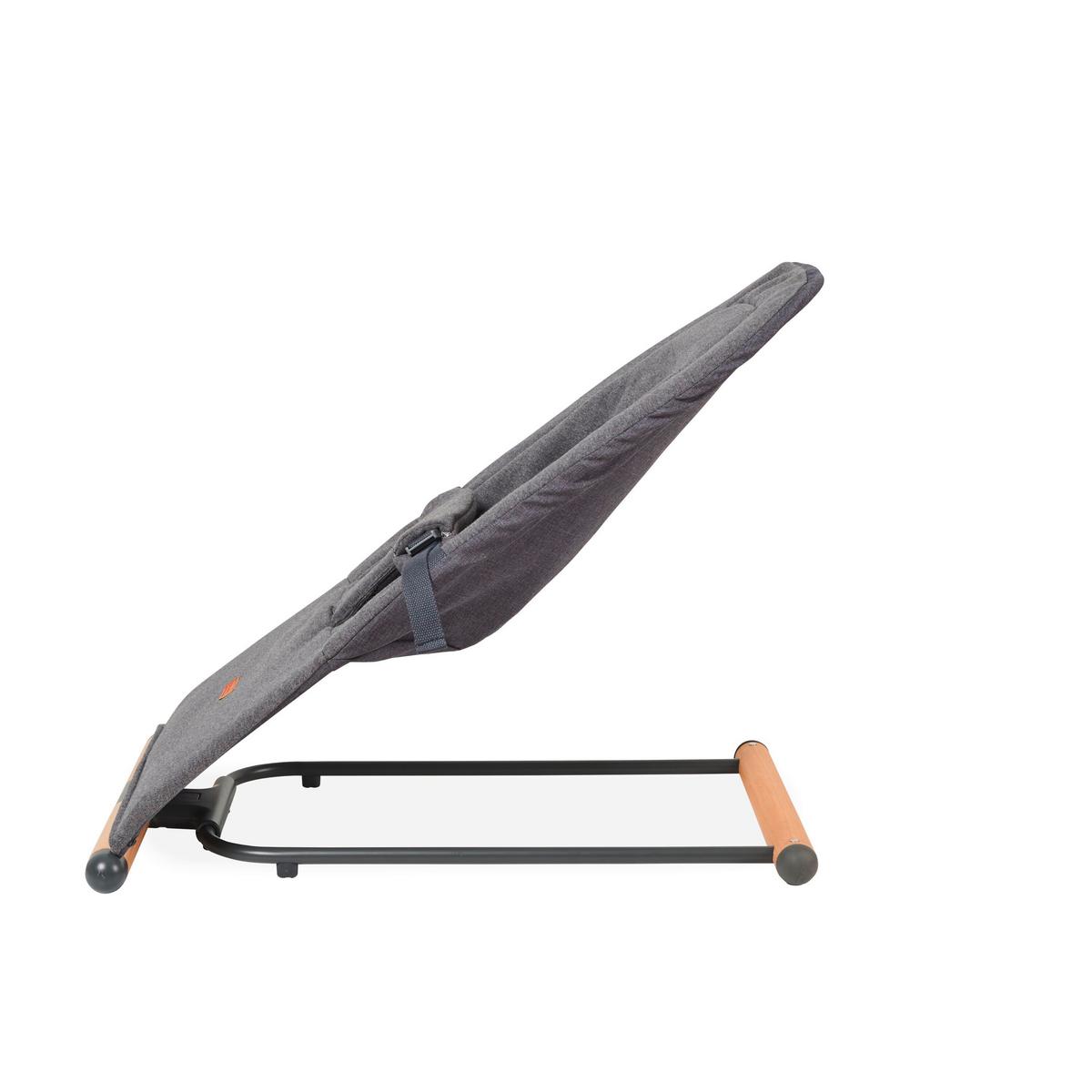 Schaukelwippe Evolux Anthrazit, B: 64 cm - Anthrazit, KONVENTIONELL, Holz/Textil (64/47/65,5cm) - Childhome