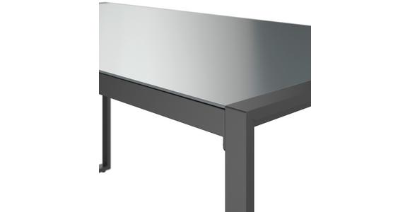 Loungegarnitur Leon - Grau, MODERN, Glas/Metall (176,5/239cm) - Beldano