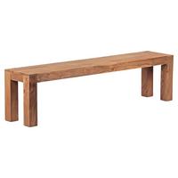 Sitzbank Mumbai Akazie Massiv, B: 180 Cm - Akaziefarben, MODERN, Holz (180/45/35cm) - MID.YOU
