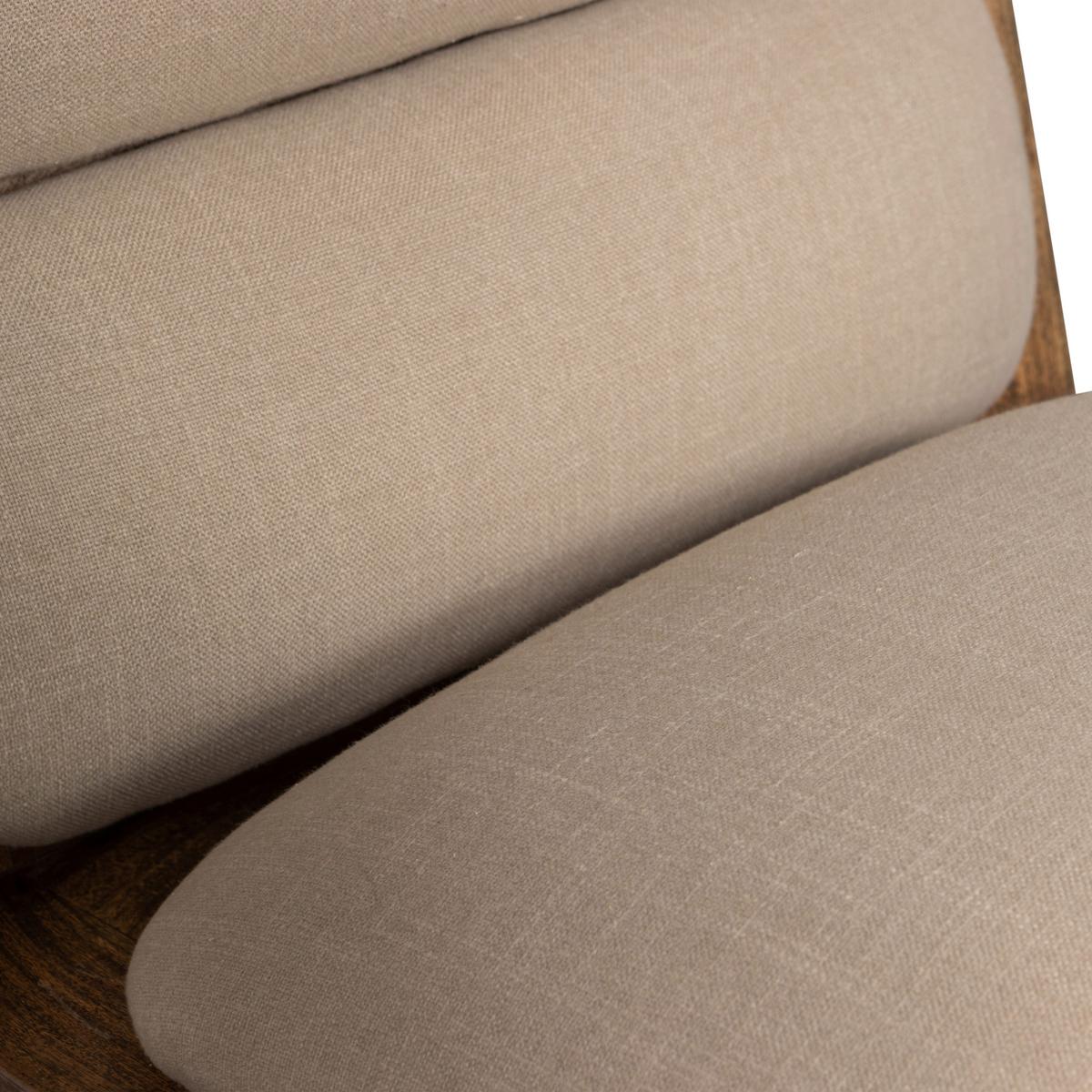 Sessel Opulent Akazie-/Naturfarben B: 70 cm - Naturfarben/Akaziefarben, Design, Holz/Textil (70/75/80cm) - Livetastic