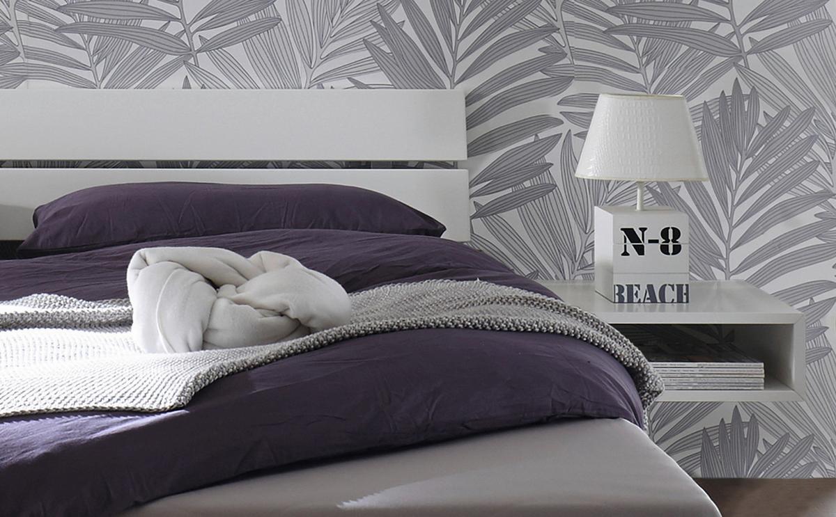 Bett Prato Kopfteil Mit 2 Paneele 120x200 Cm - Weiß, Natur, Holzwerkstoff (120/200cm) - Hasena