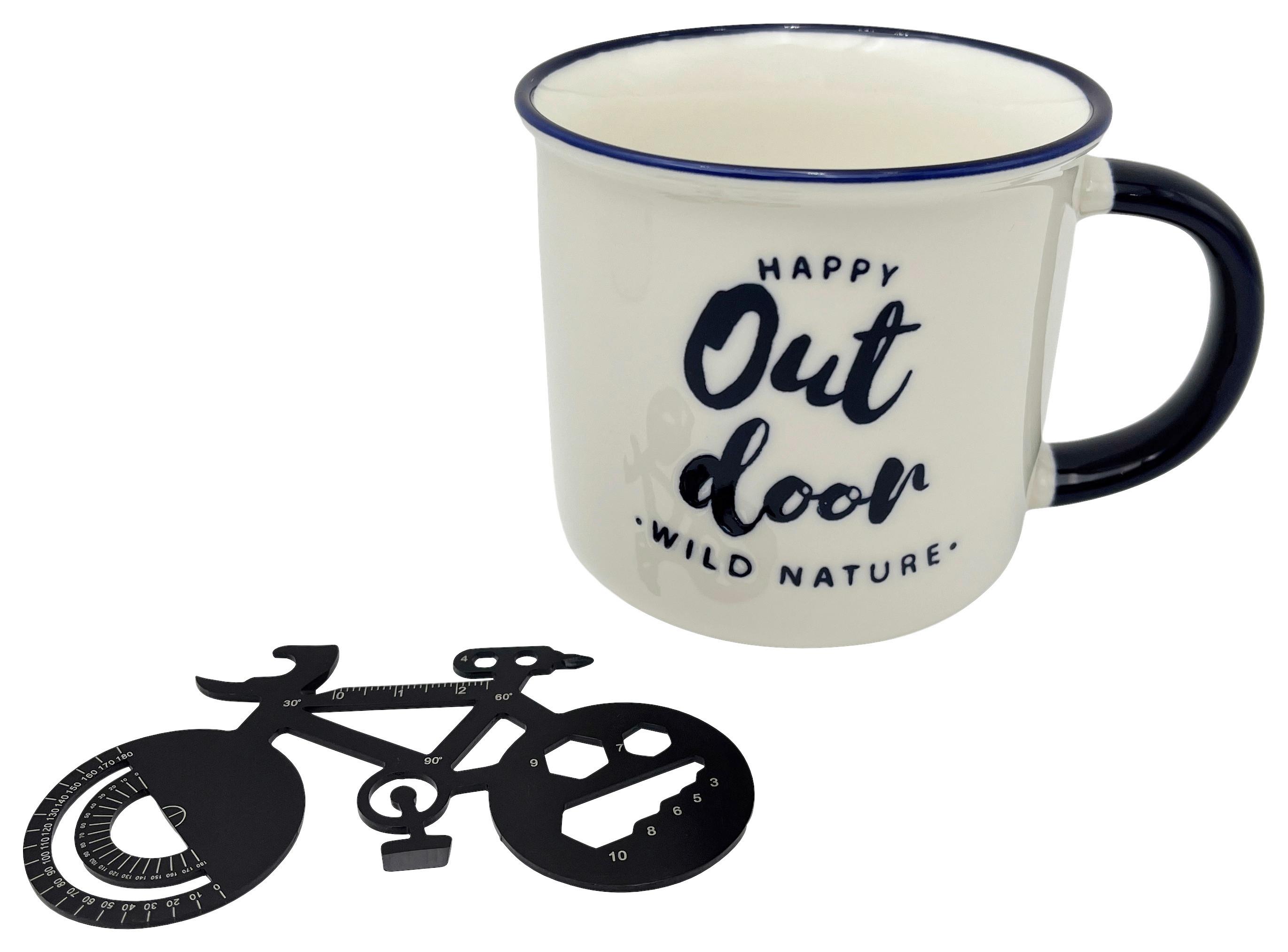 Kaffeebecher Toni- Paz- - Blau/Schwarz, Basics, Keramik/Metall (9.5/8.5cm) - James Wood