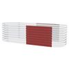 Hochbeet-erweiterung Vita 630 80x63x80 Cm, Oval, Rot - Rot, Basics, Metall (80/63/80cm)