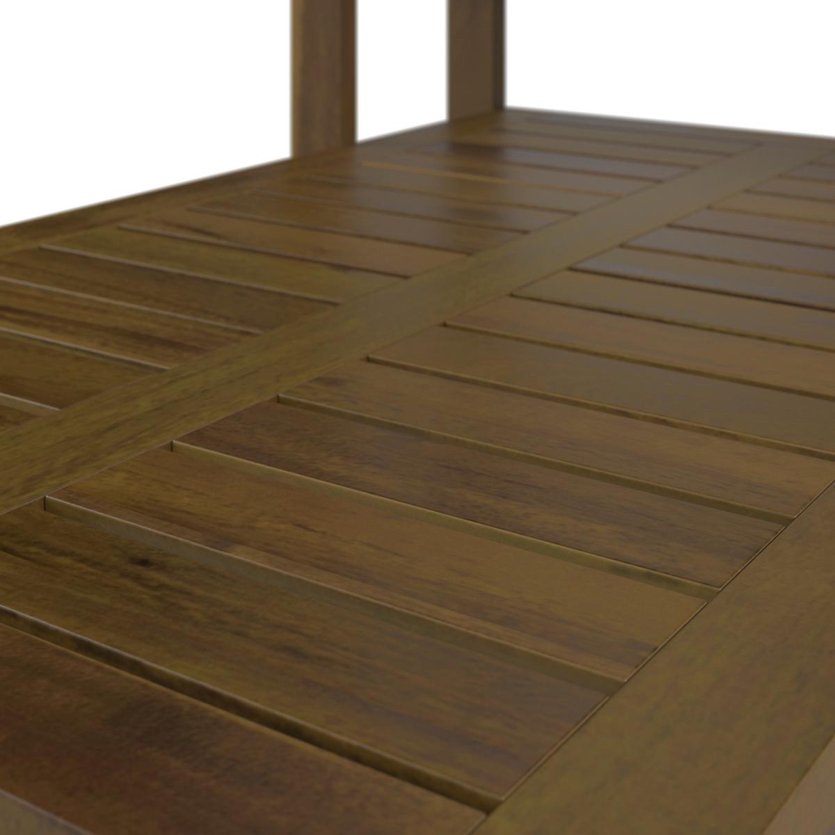 Balkonset Kiel - Akaziefarben, MODERN, Holz (65/42/131/78/85/48cm) - James Wood
