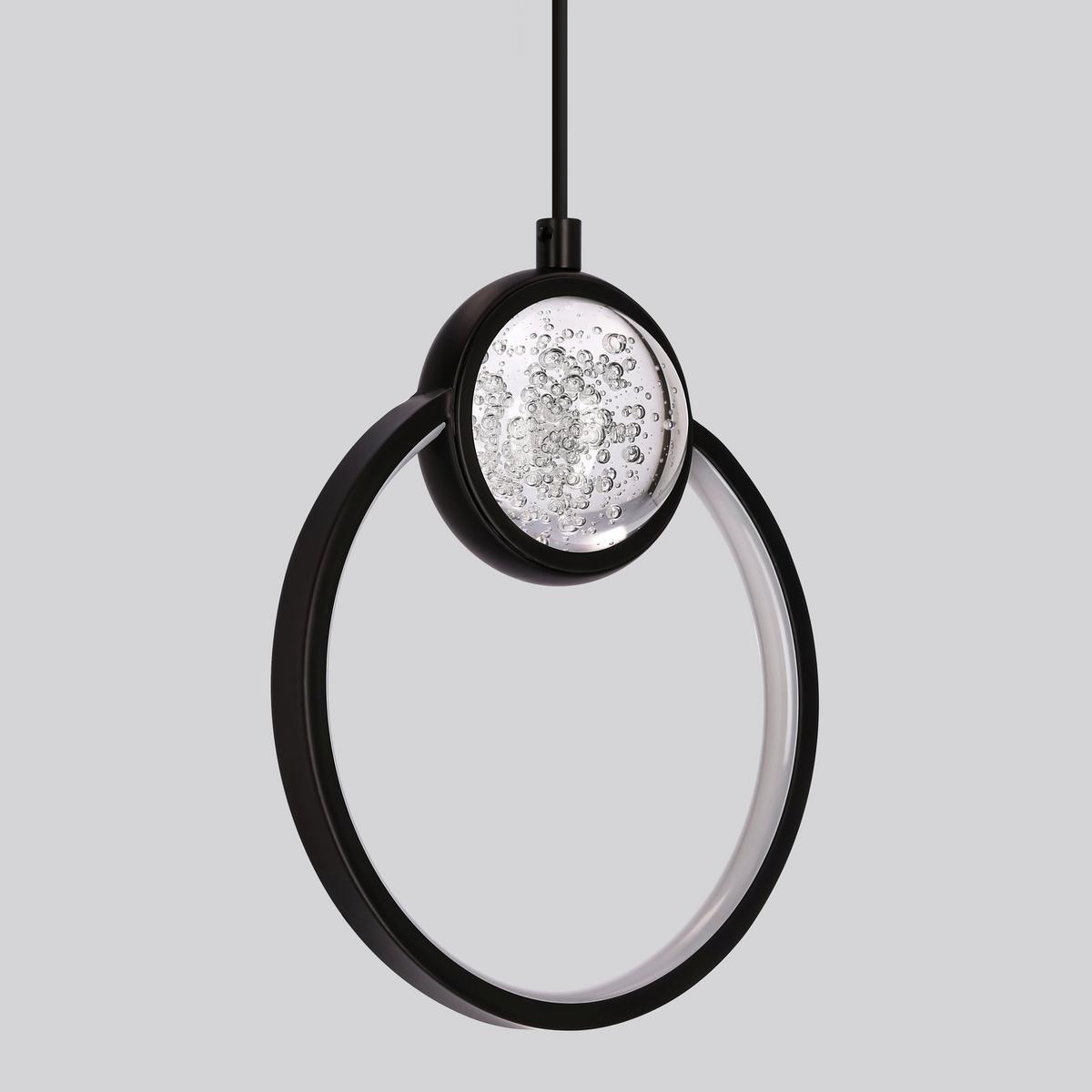 LED-Pendelleuchte 31-35592 Lacrima - Schwarz/Weiß, KONVENTIONELL, Kunststoff/Metall (20/7,8/120cm)