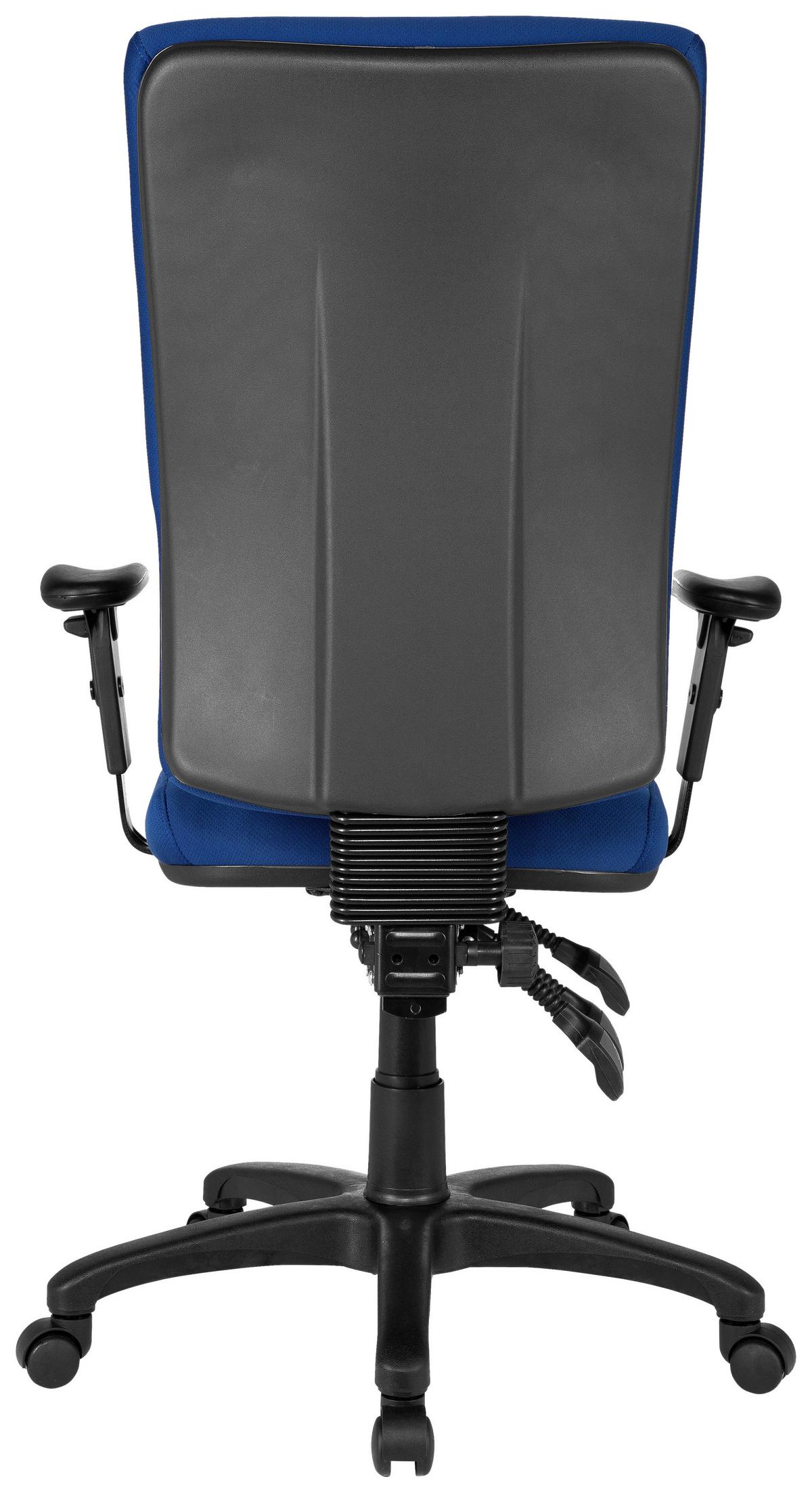 Bürostuhl Zenit High Blau bis 120 kg - Blau, Basics, Kunststoff/Textil (56/130/45cm) - MID.YOU