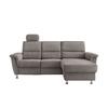 Ecksofa mit Stauraum Parole Graubraun Chenille - Chromfarben/Graubraun, MODERN, Textil (231/165cm) - Livetastic