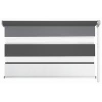 DOPPELROLLO Grautöne B: 80 cm - Anthrazit/Weiß, Design, Textil (80/210cm) - Homeware