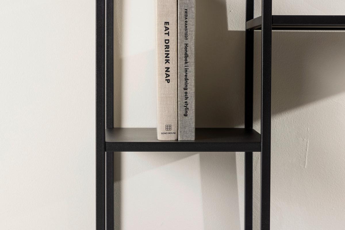 Beistelltisch Puno Schwarz B: 80 cm - Schwarz, MODERN, Metall (30/80/86cm) - Livetastic