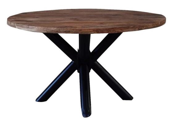 Esstisch Industrial Round B: 120 cm - Schwarz/Braun, Natur, Holz/Metall (120/120/77cm) - Livetastic Esstisch Industrial Round B: 120 cm - Schwarz/Braun, Natur, Holz/Metall (120/120/77cm) - Livetastic