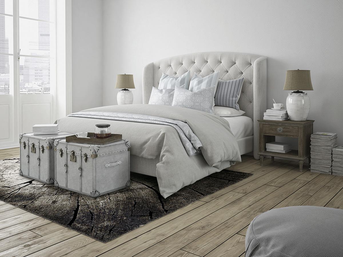 Webteppich Wild Oak - Dunkelgrau/Anthrazit, Design, Textil (200/290cm) - WECON HOME