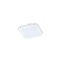 LED-Deckenleuchte 21121 Porto - Chromfarben/Weiß Hochglanz, KONVENTIONELL, Glas (17/17cm) - Fischer & Honsel