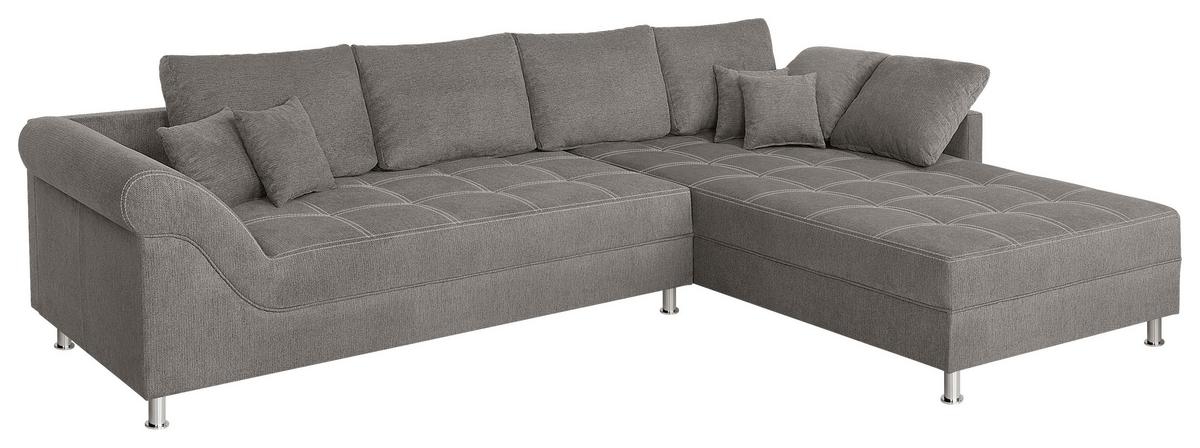 Rohová sedačka HANNA, obojstranná, mokka - čierna/mokka, Design, kompozitné drevo/textil (327/213cm) - P & B