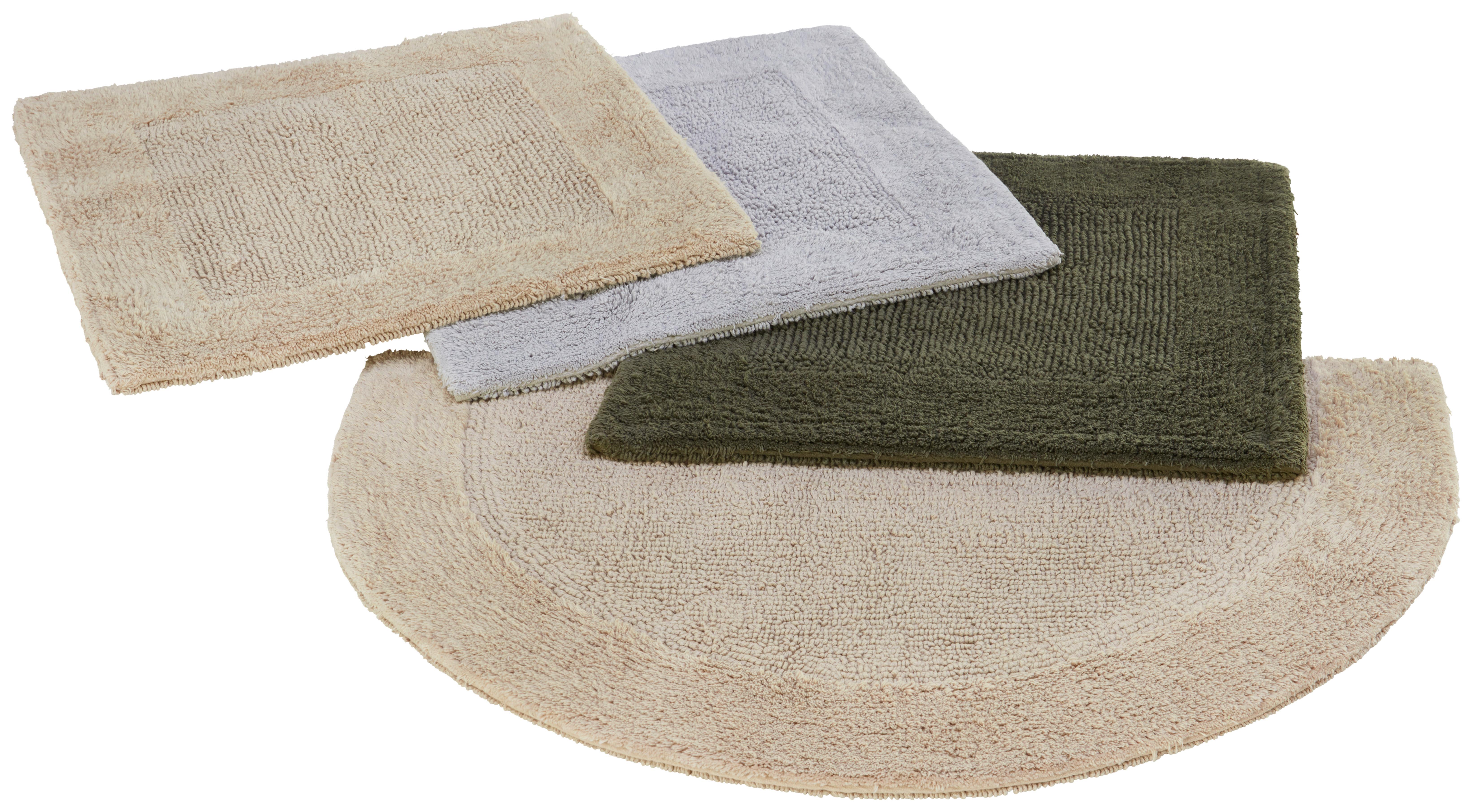KÚPEĽŇOVÁ PREDLOŽKA Karen, 50/50cm, piesková - piesková, Konventionell, textil (50/50cm) - Premium Living