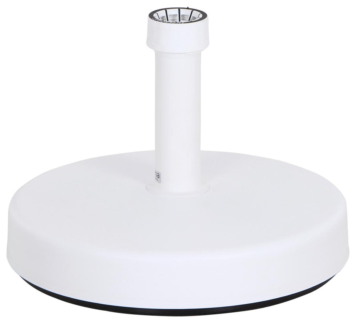 Schirmständer Kunststoff für Ø 46 cm - Weiß, KONVENTIONELL, Kunststoff (46/11/46cm) - Siena Garden