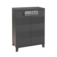 Geräteschrank Smart Home Anthrazit 66/88/40 cm - Anthrazit, Basics, Kunststoff (66/88/40cm)