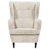Ohrensessel Oskar Beige B: 78 Cm - Beige/Schwarz, KONVENTIONELL, Textil (78/102/98cm) - MID.YOU