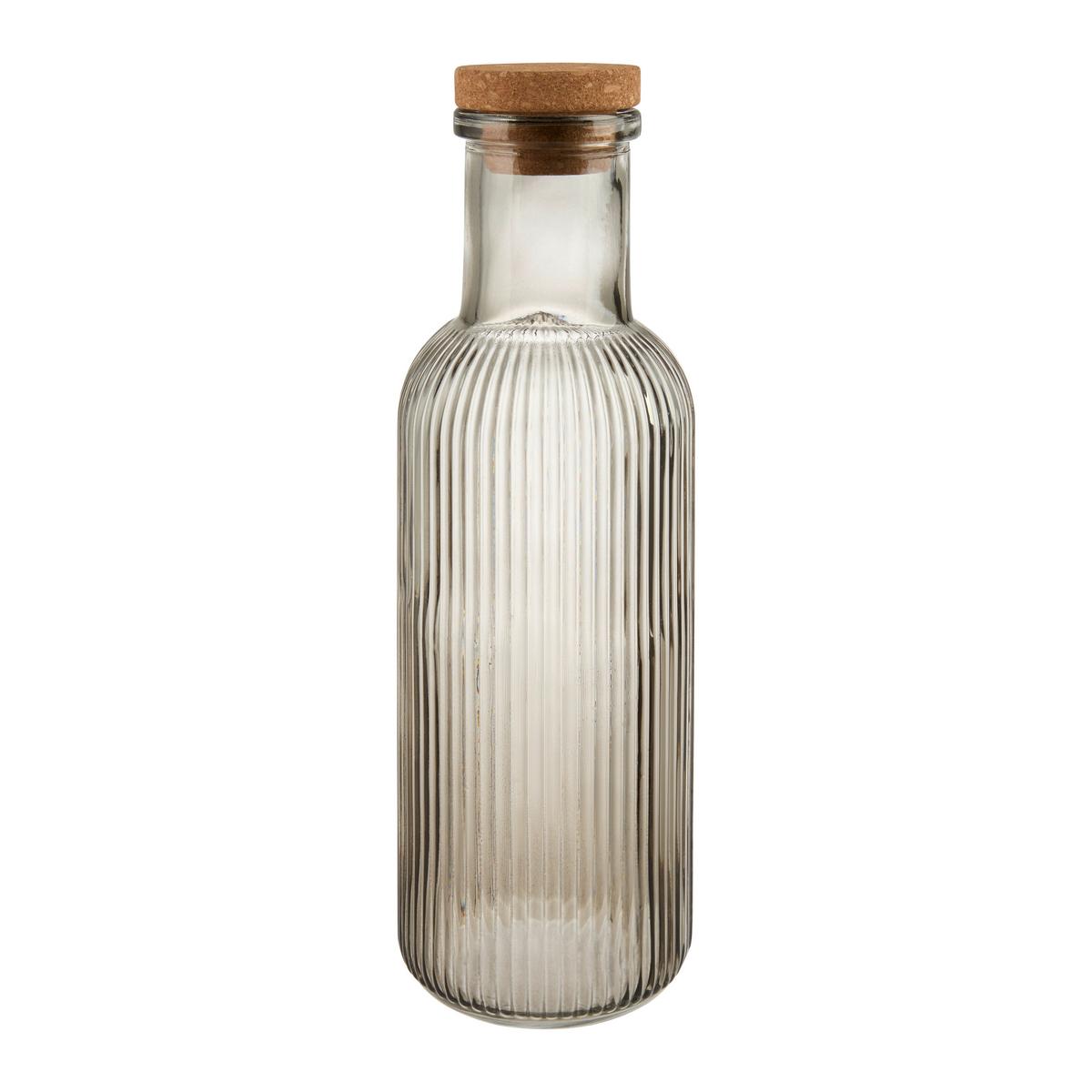 Univerzálna fľaša MARY - CA. 1L - modrá/pink, Konventionell, drevo/sklo (9/27,5cm) - Mömax