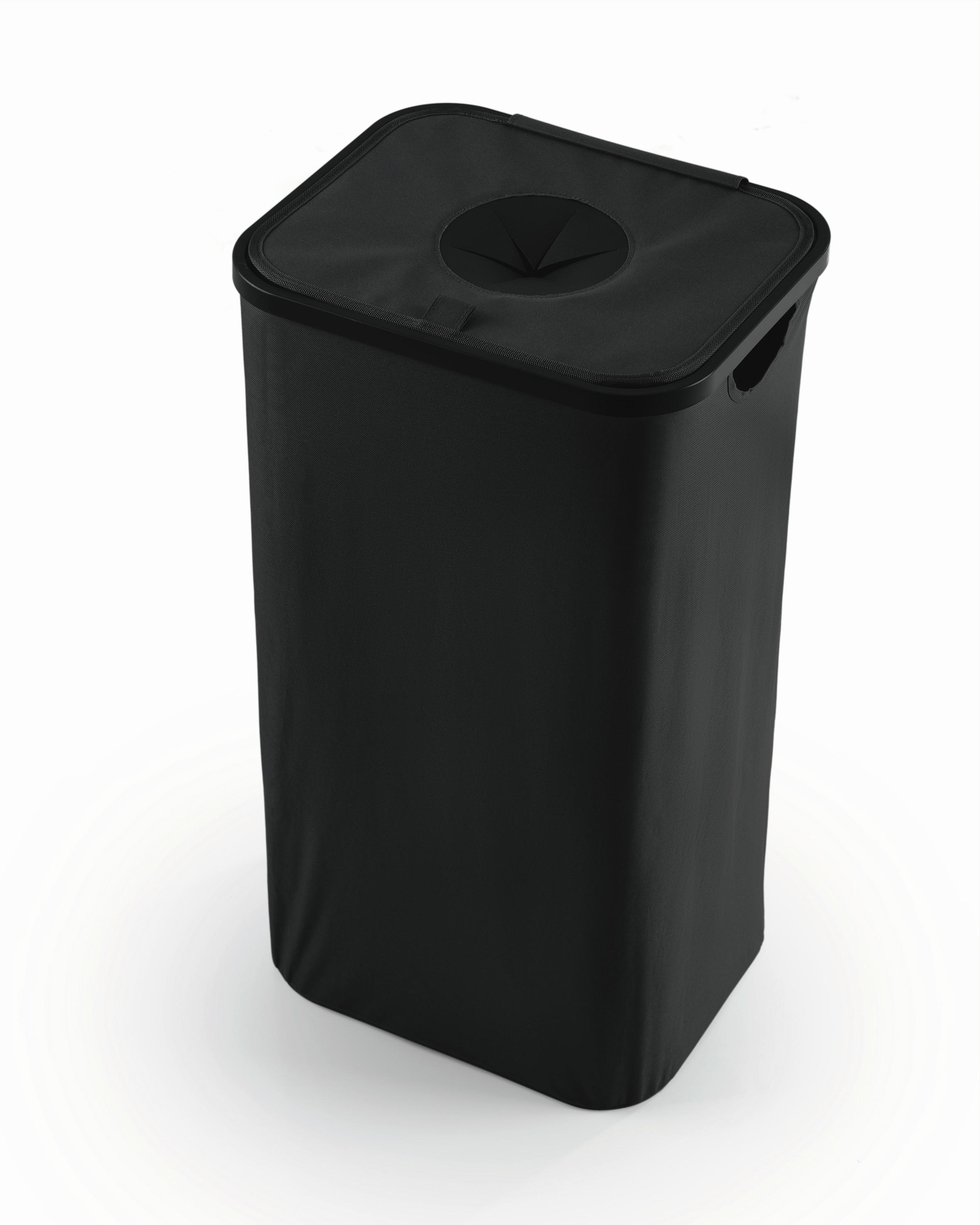 Flaschensammler Easymaxx Schwarz, LxBxH: 40x32,5x74 cm - Schwarz, Basics, Naturmaterialien/Kunststoff (40/32,5/74cm)