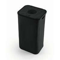Flaschensammler Easymaxx Schwarz, LxBxH: 40x32,5x74 cm - Schwarz, Basics, Naturmaterialien/Kunststoff (40/32,5/74cm)