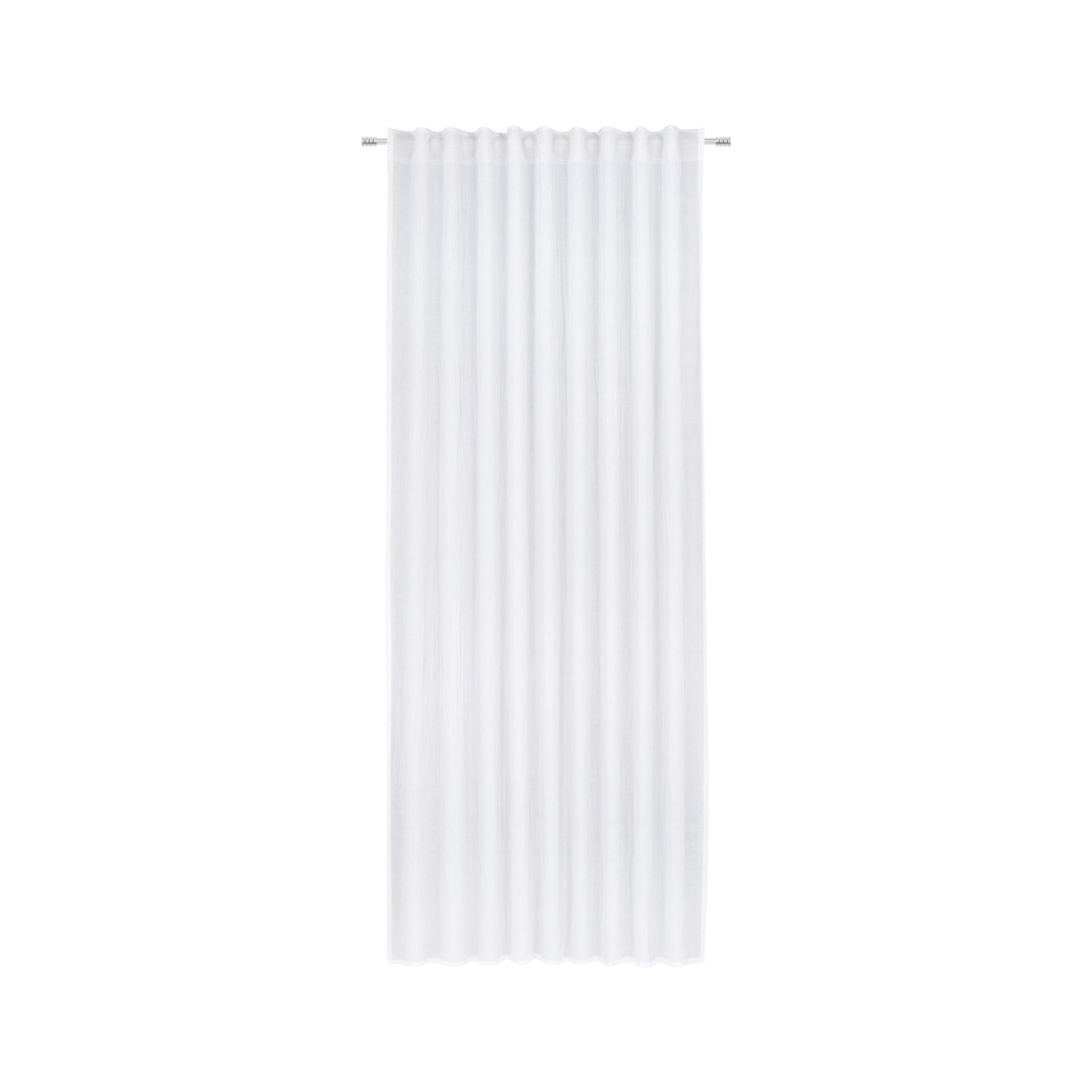 Hotový Závěs Ramona, 135/245cm, Bílá - bílá, Moderní, textil (135/245cm) - Modern Living