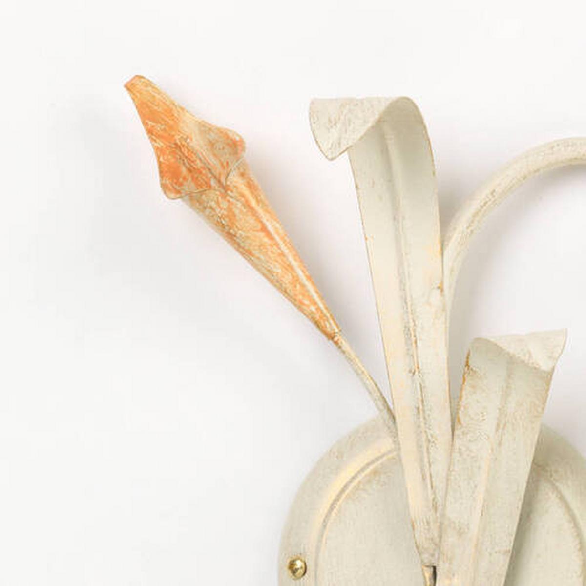 Wandleuchte 4722/ap1 - Hellbraun/Weiß, KONVENTIONELL, Glas/Metall (30/18/30cm)