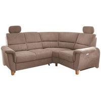 Ecksofa Parole Hellbraun S:237/186 cm - Wildeiche/Hellbraun, KONVENTIONELL, Textil (237/186cm) - Livetastic