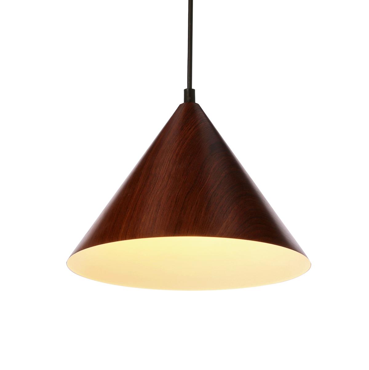 Pendelleuchte 31-23438 Dunca - Nussbaumfarben/Schwarz, Design, Metall (25/25/110cm)