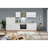 Küchenblock Merle Küchenblock 300 cm - Eichefarben/Weiß, Basics, Holzwerkstoff (300cm) - Respekta