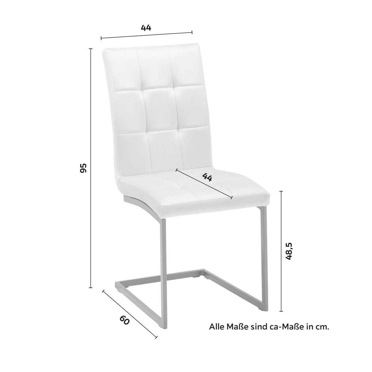 Dvojdielna sada stoličiek MELA svetlosivá - svetlosivá, Modern, kov/textil (44/95/60cm) - PBJ