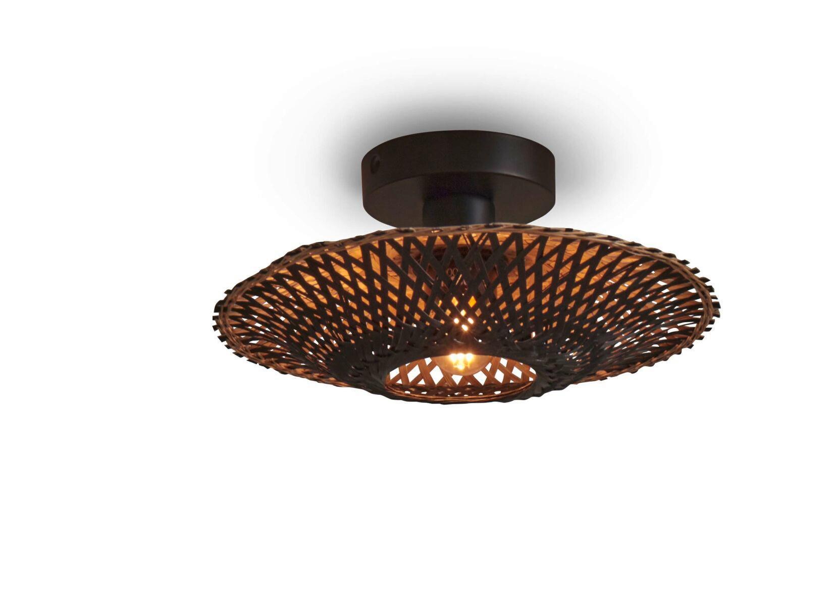 Deckenleuchte Kalimantan Schwarz D: 30 cm - Schwarz, Trend (30/8cm) - Good & Mojo