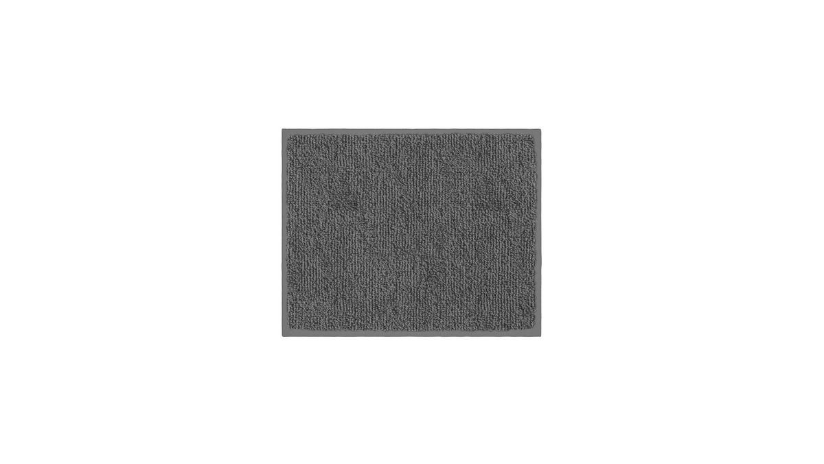 Bidet-Vorleger Ayla - Anthrazit, Basics, Textil (40/50cm) - Grund