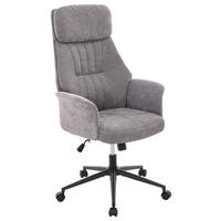Drehstuhl Austin Grau B: 66 cm - Schwarz/Grau, MODERN, Holz/Kunststoff (66/114/122/64cm) - Livetastic