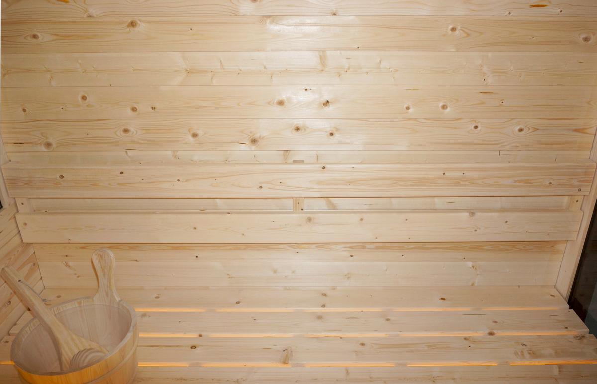 Sauna Hanko Fichtefarben B: 180 cm - Fichtefarben, KONVENTIONELL, Holz (210/180/210cm) - Sanotechnik