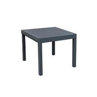 Gartentisch Ausziehbar Elena Aluminium L 180/90 Cm - Dunkelgrau, Basics, Metall (90-180/90/75cm) - Gardenson