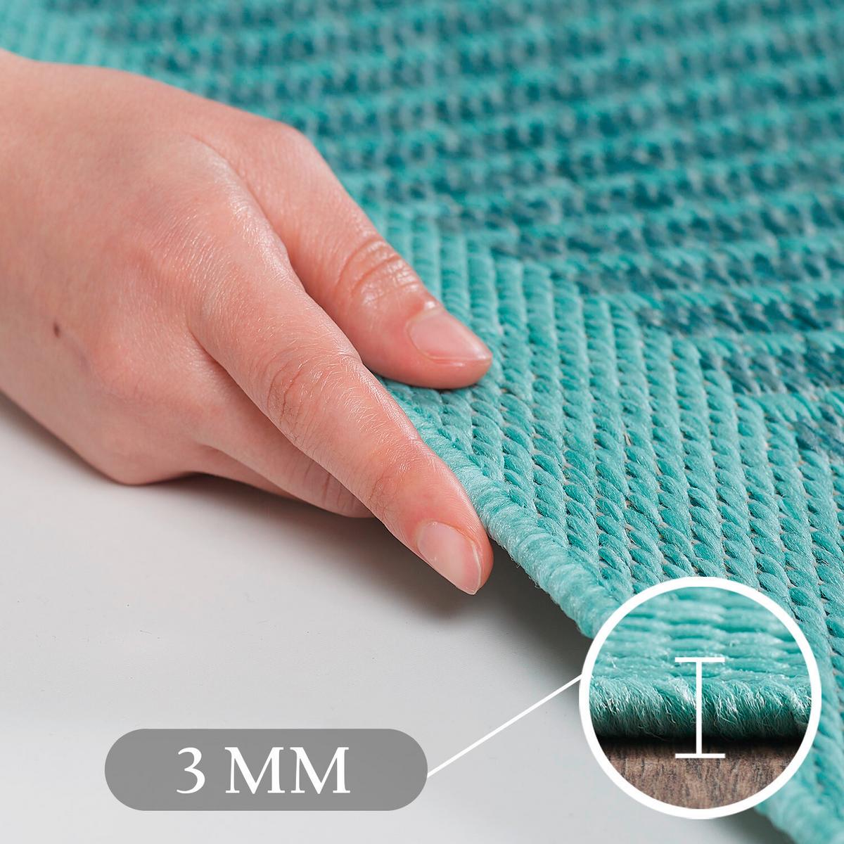 Outdoorteppich Giza 200 X 290 1410 Blue - Blau, Basics, Textil (200/290cm) - Novel