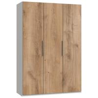 Drehtürenschrank B: 150 Cm Level, Weiß/eiche Dekor - Eichefarben/Weiß, MODERN, Holzwerkstoff (150/216/58cm) - MID.YOU