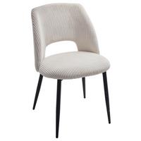 Stolička Zoe béžová - čierna/béžová, Lifestyle, kov/textil (51/82/57cm) - Mömax