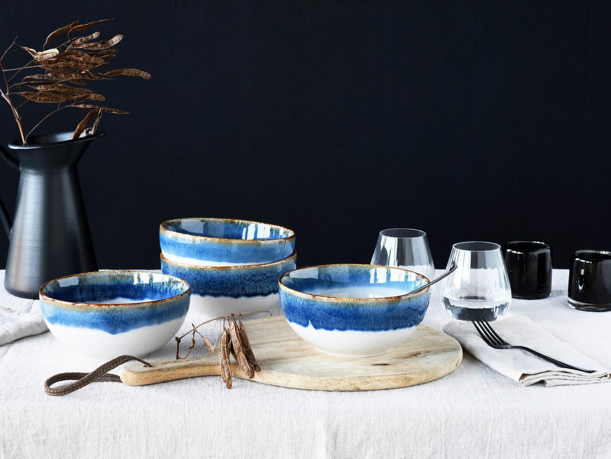 Schüsselset Cascade Steinzeug 4-Teilig - Design, Keramik - Creatable