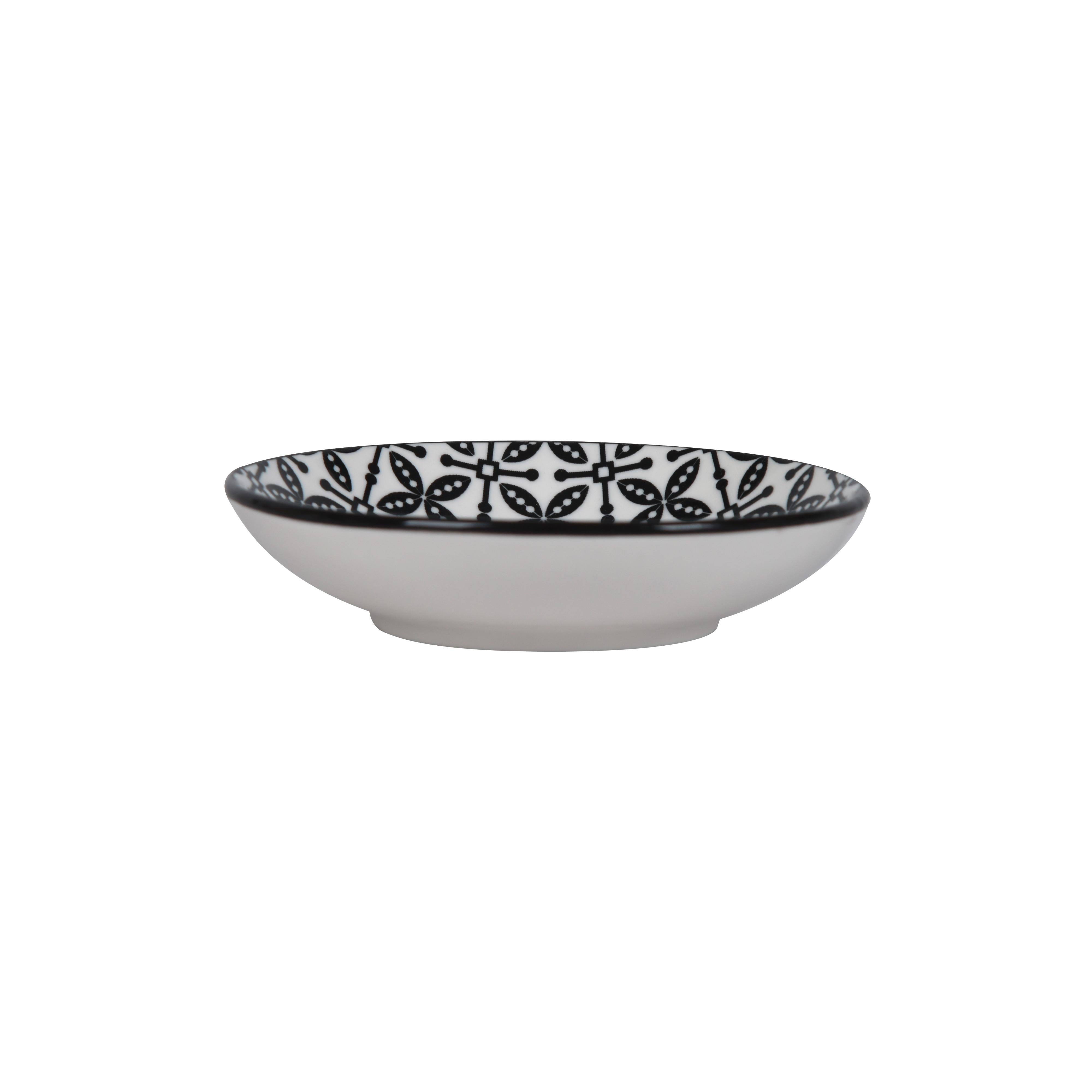Miska na dip SHIVA - bílá/černá, Lifestyle, keramika (10,1/2,4cm) - Mömax