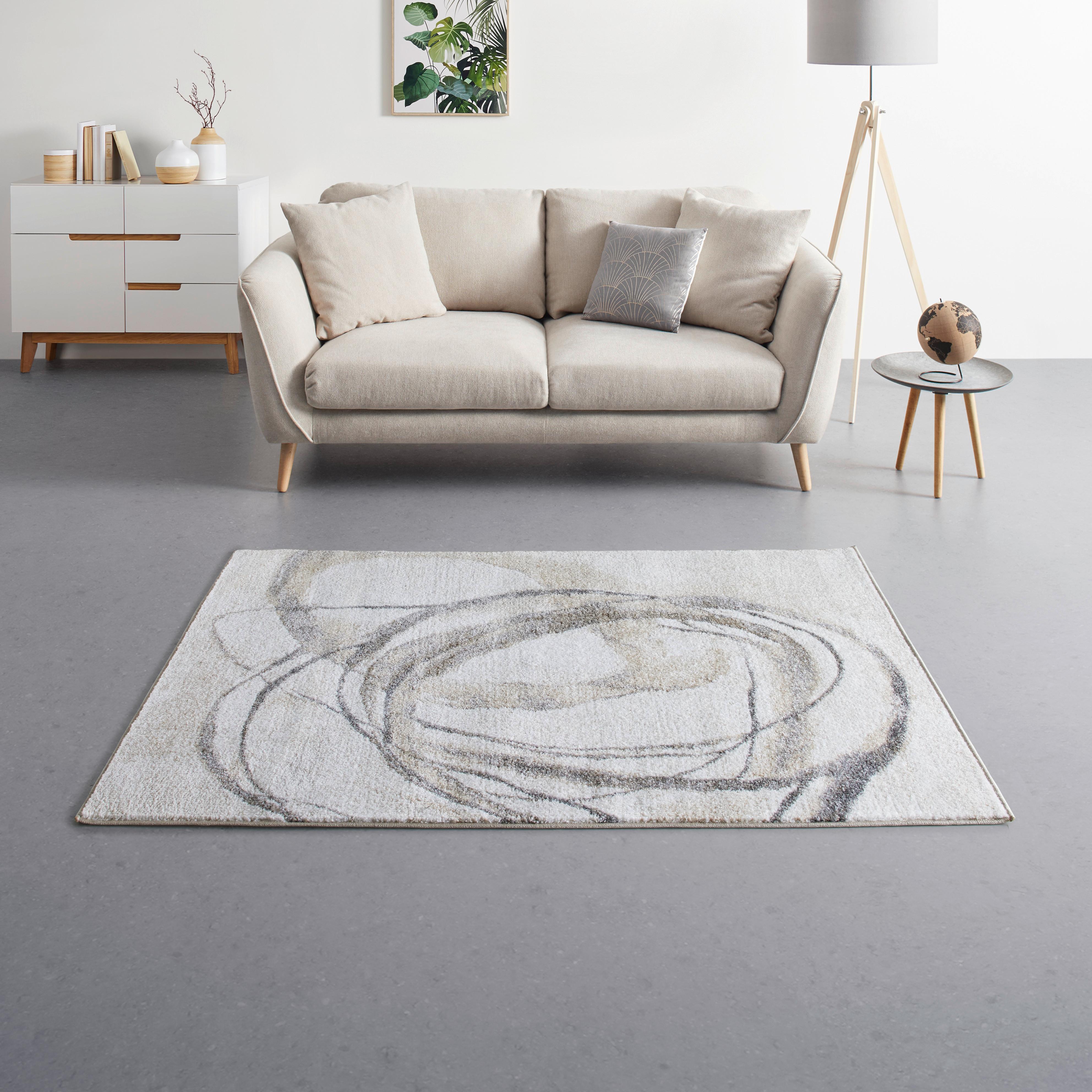 TKANÝ KOBEREC Perle, 120/170cm, béžová - béžová, Moderní, textil (120/170cm) - Mömax