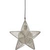 Dekostern 3714001 Rigel Star - Silberfarben, Basics, Metall (40/40cm)