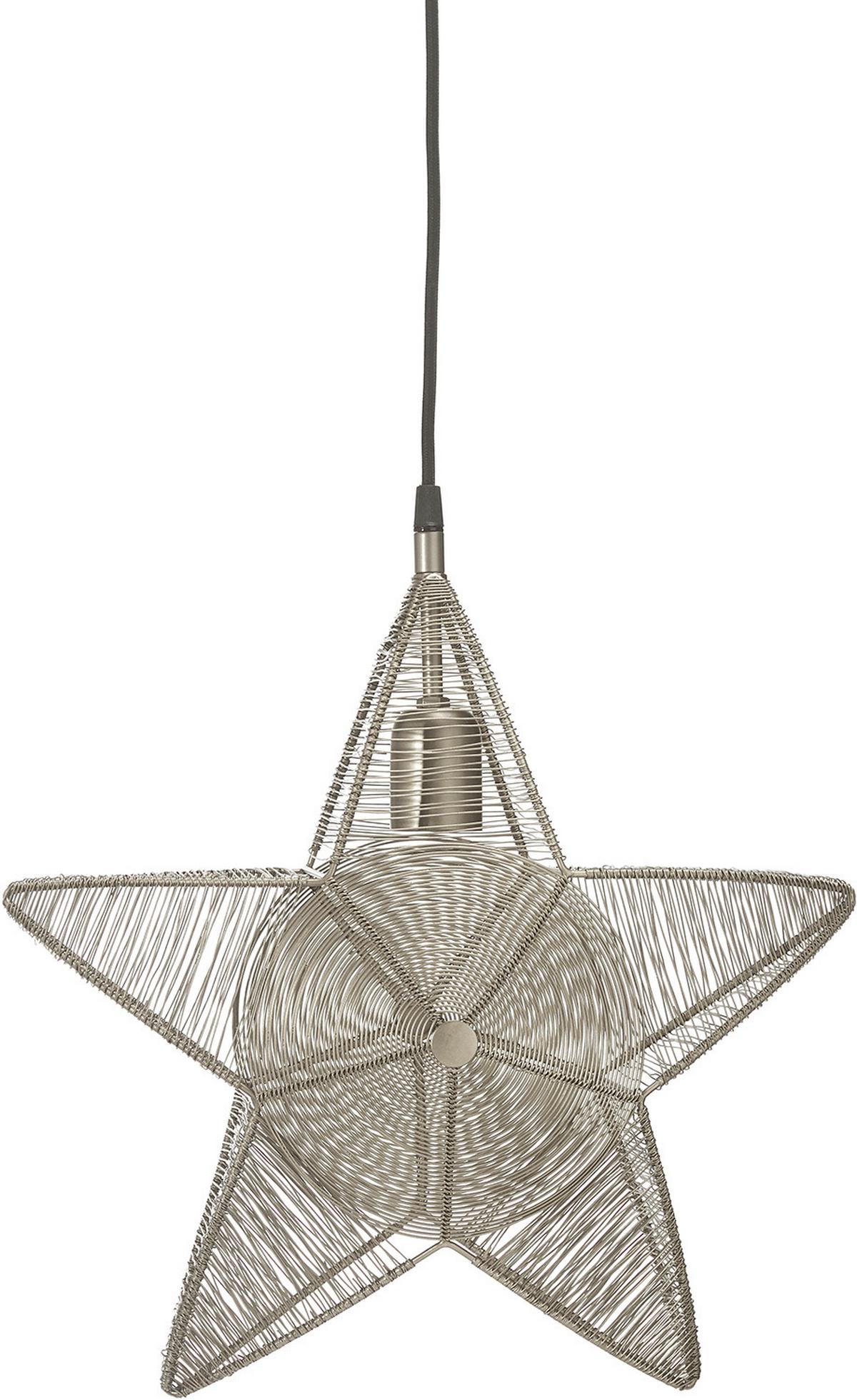 Dekostern 3714001 Rigel Star - Silberfarben, Basics, Metall (40/40cm)