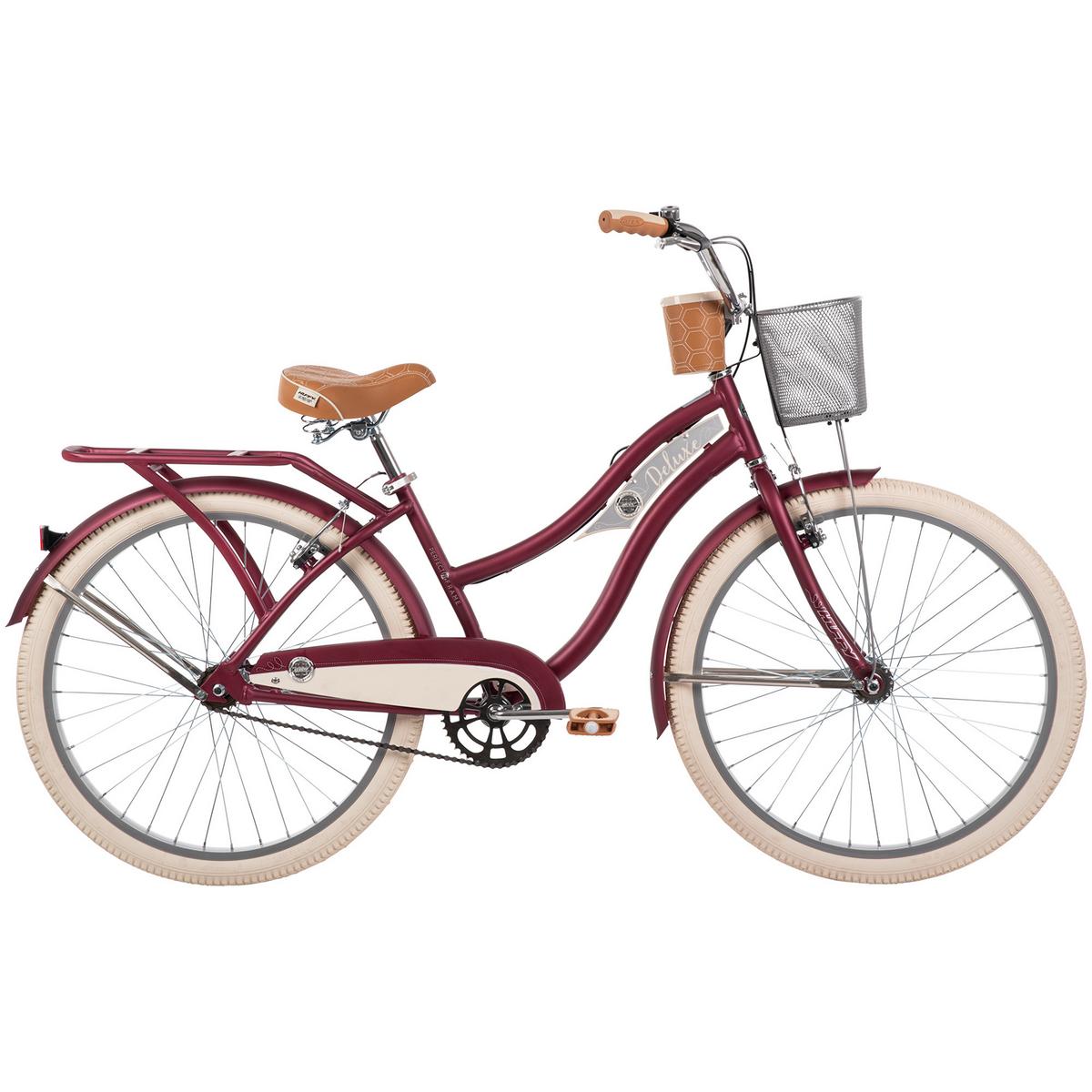 Kinderfahrrad Deluxe Bordeaux, 26 Zoll - Bordeaux, Basics, Metall (69,5/112/172cm)