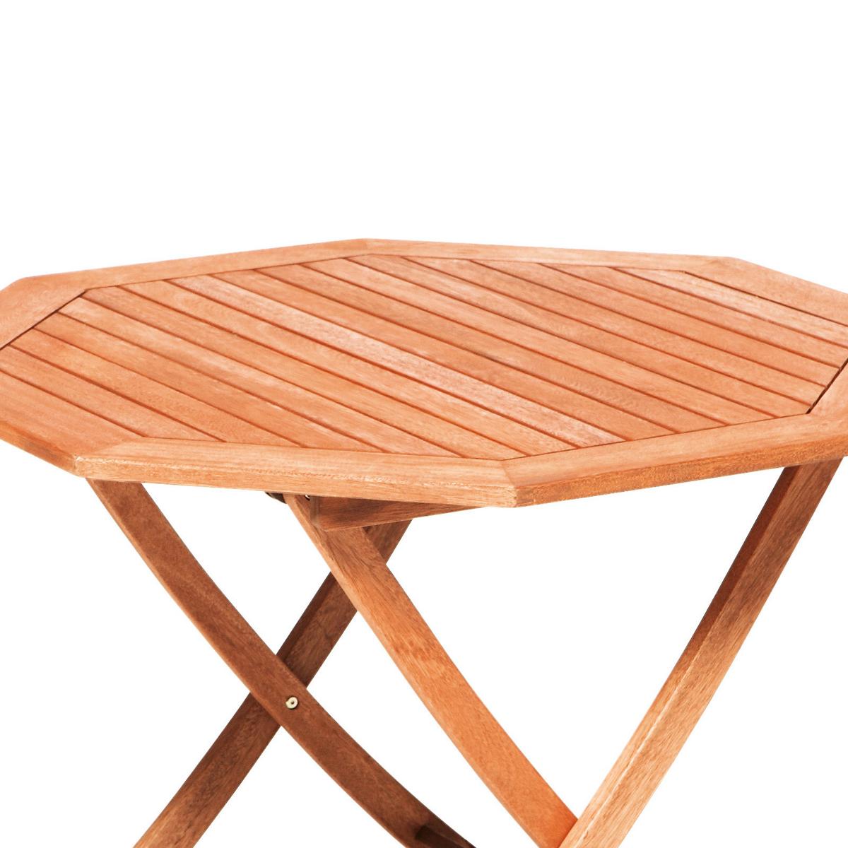 Gartentisch Klappbar Echtholz Ø 110 Cm - Naturfarben, KONVENTIONELL, Holz (110/74/110cm) - Gardenson