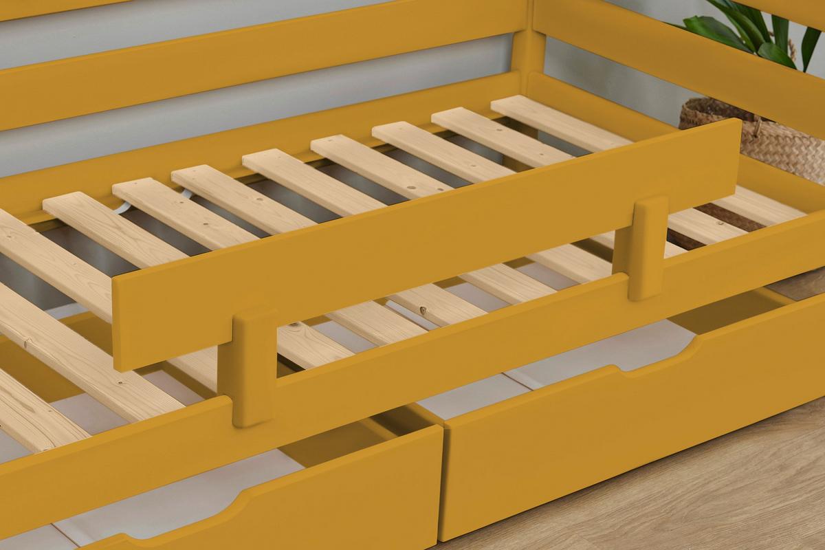 Bettschutzgitter Eco Comfort Gelb, B: 100 Cm - Gelb, MODERN, Holz (100/22,5/4cm) - MID.YOU